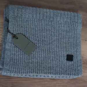 NWT All Saints Rib Grey Scarf